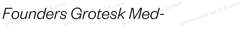 Founders Grotesk Med字体转换